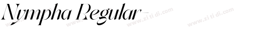 Nympha Regular字体转换